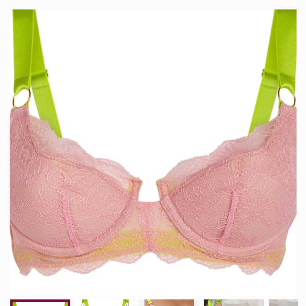 Dora Larsen lotte lace bra 34a new without tags